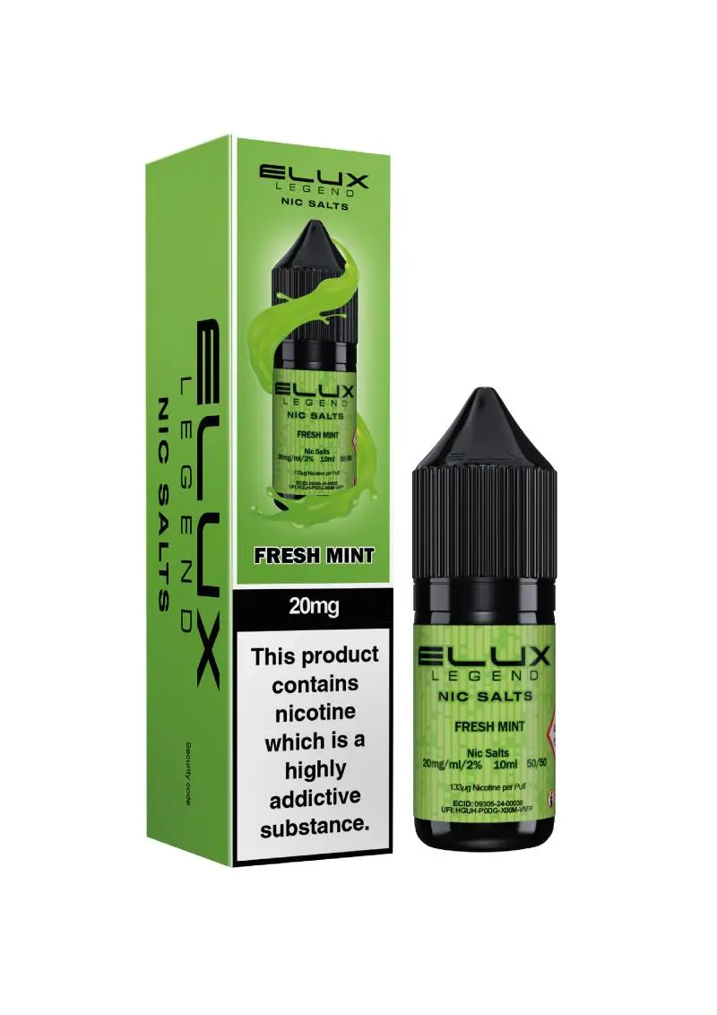 Fresh Mint Nic Salt E-Liquid by Elux Legend 10ml